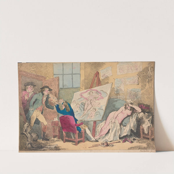 Intrusion on study or the painter disturbed by Thomas Rowlandson