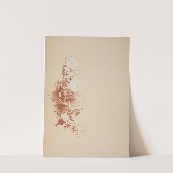 Invitation card (before letters) (1897) by Jules Chéret