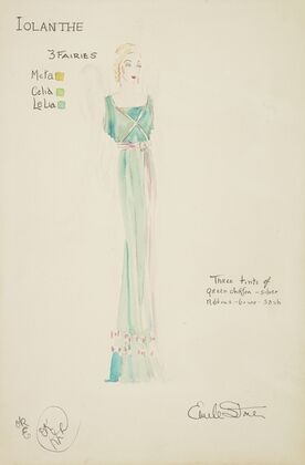 Iolanthe: 3 Fairies green dress tied with white ribbons (1934-1943)