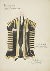 Iolanthe: Lord Chancellor gold-embroidered black silk robe (1934-1943)
