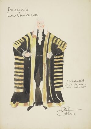 Iolanthe: Lord Chancellor gold-embroidered black silk robe (1934-1943)
