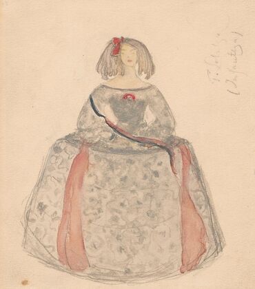 Irena Solska jako inflantka w Cydze (1907)