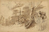 Iris appearing to Turnus; study of a Helmet