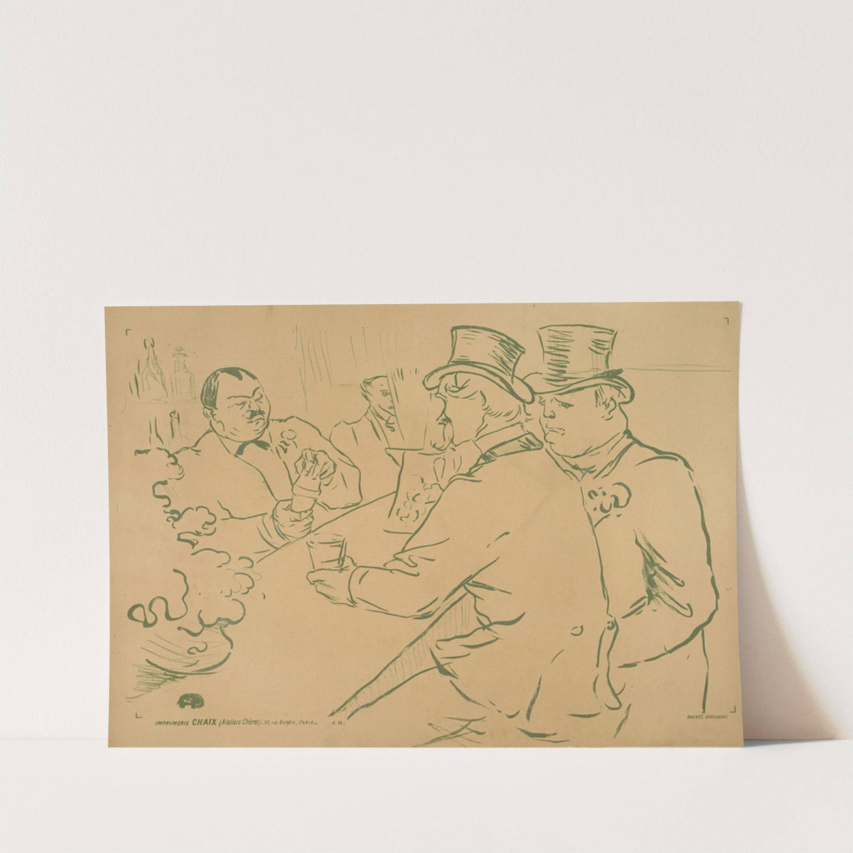 Irish and American Bar – The Chap Book (1895) by Henri de Toulouse-Lautrec