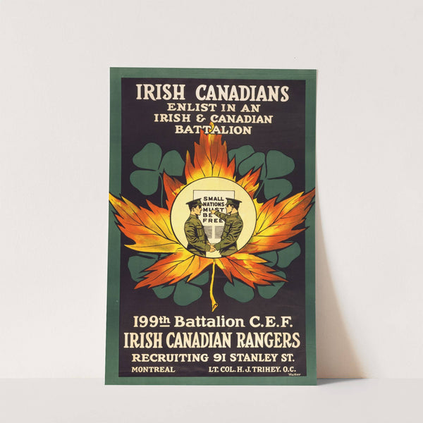 Irish Canadians. Enlist in an Irish &amp; Canadian battalion by Anonymous
