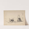 Irish Cars (Study of Two Carts in a Landscape) by Cornelius Varley