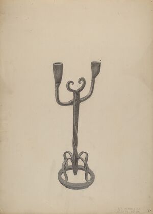 Iron Candlestick