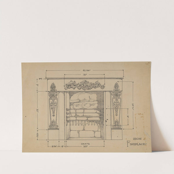 Iron Fireplace by Thomas Byrne