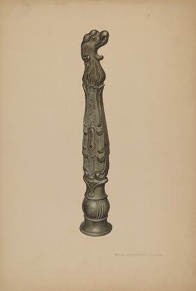 Iron Hitching Post