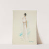 Is Zat So: white gown with white jacket trimmed in gold (1934-1943) by Blanche Morgan