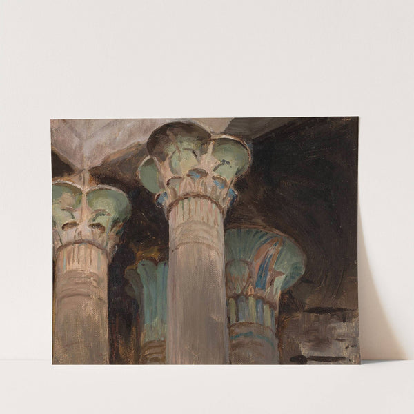 Isis – capitals in the temple of Isis. From the journey to Egypt (1903) by Jan Ciągliński