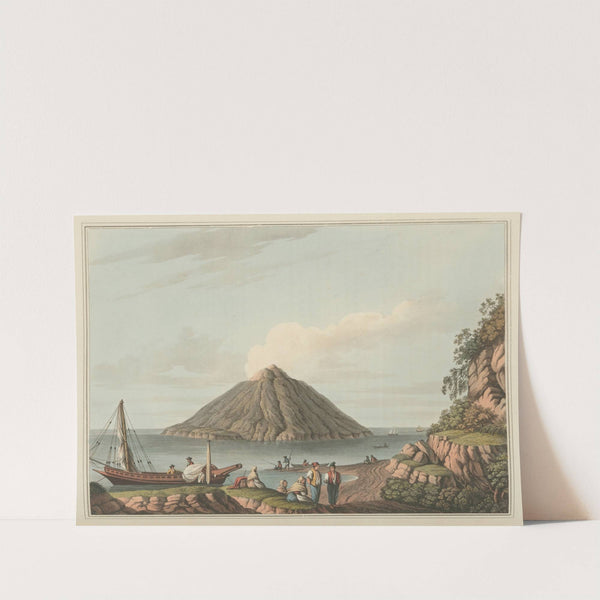 Island of Stromboli by Luigi Mayer