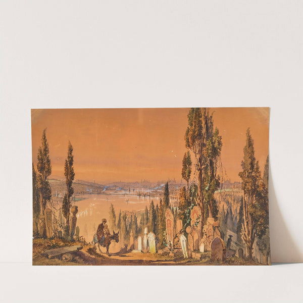 Istanbul seen from Eyüp cemetery by Amadeo Preziosi
