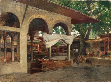 Istanbul, under a Portico in Beykoz