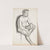 Istuva alaston mies, luonnos by Magnus Enckell