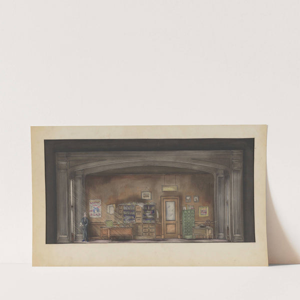 It Can’t Happen Here: Act II Scenes 1 and 3, Editor’s Office (1934-1943) by Tom Adrian Cracraft