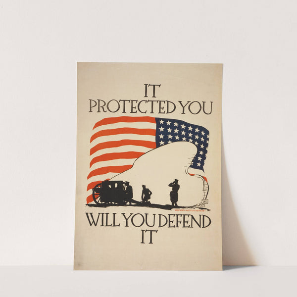 It protected you, will you defend it by Vojtech Preissig