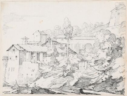 Italian Buildings on a Hillside