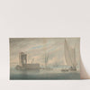 Italian Coast Scene with Island Shipping by John Wilson Carmichael