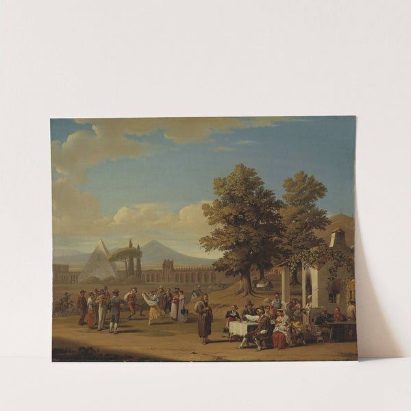Italian Harvest Festival at Monte Testaccio near Rome by Hjalmar Mörner