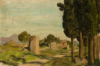 Italian landscape (Rome, Via Appia) (1928)