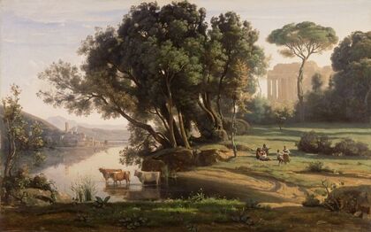 Italian Landscape (Site d’Italie, Soleil Levant)