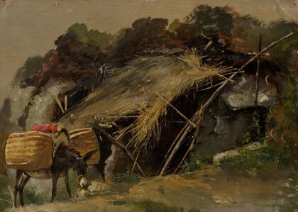 Italian Landscape with a Donkey