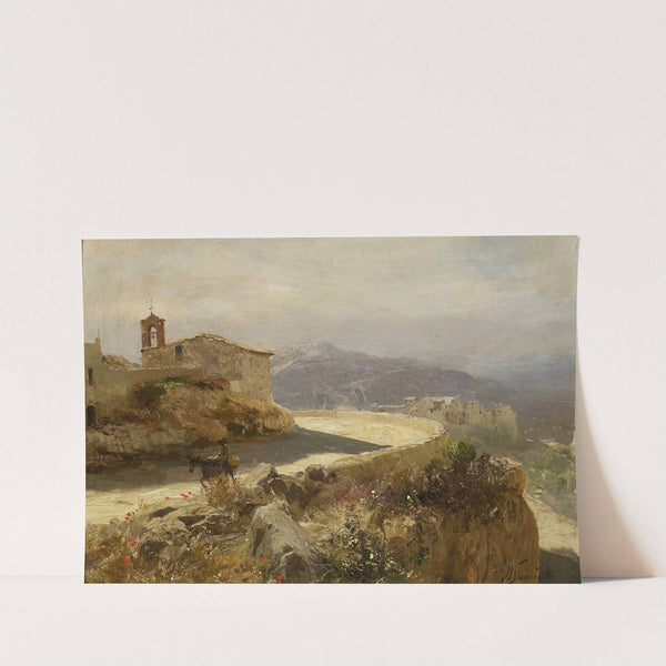 Italian landscape with a donkey by Henryk Siemiradzki