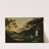 Italian Mountain Landscape with Travelers at a Well by Hans de Jode