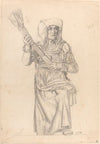Italian Peasant Woman with a Broom