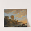 Italian River Landscape with Ruins by Horatius de Hooch
