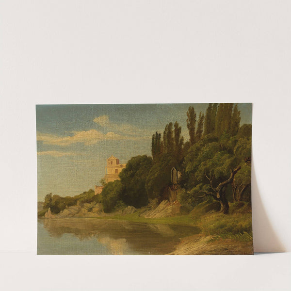 Italian waterside landscape (1835) by Friedrich Wasmann