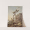 Italianate Landscape with Shepherd and Shepherdess on a Path (ca. 1795) by Jacob van Strij