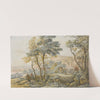 Italianate Landscape With Travellers, After Jan Both by Vincent Jansz. van der Vinne
