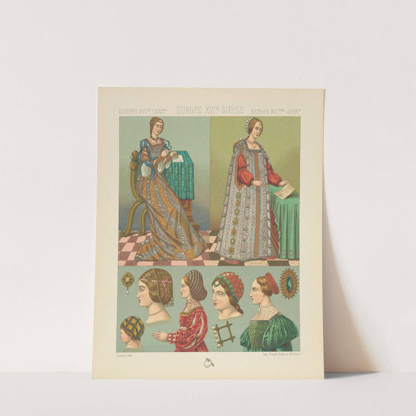 Italie – costumes femines (1876-1888) by Auguste Racinet