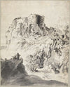 Italienische Landschaft mit Kastell