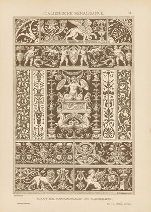 Italienische Renaissance – Sgraffiten, Marmoreinlagen und Flachreliefs (1887)