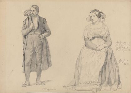 Italiensk mann og kvinne (1842)