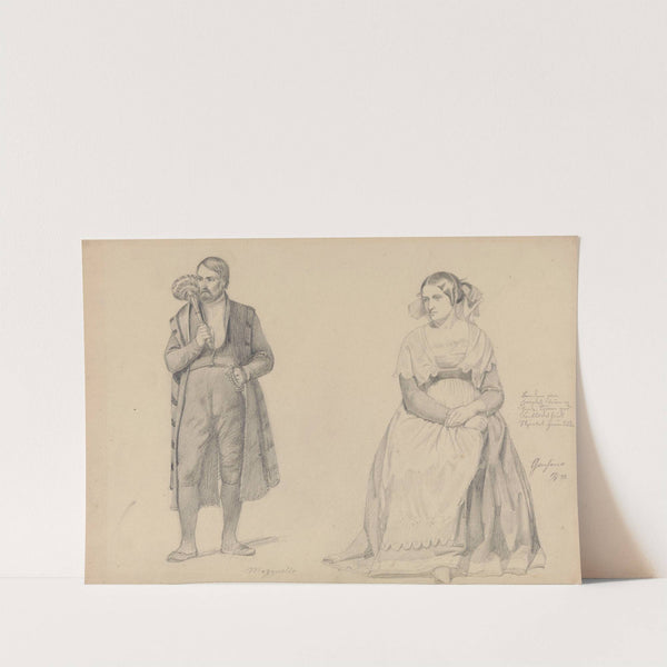 Italiensk mann og kvinne (1842) by Adolph Tidemand