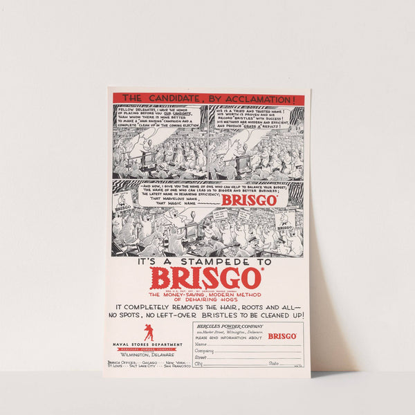 It&#039;s a Stampede to Brisgo by Hercules Incorporated
