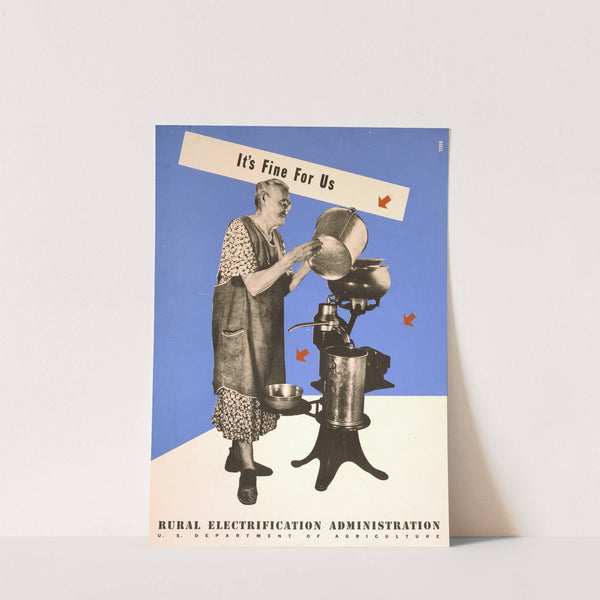 It&#039;s fine for us Rural Electrification Administration, U.S. Department of Agriculture by Lester Beall