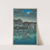 Izumo Matsue, oborozuki (Hazy moon at Matsue in Izumo) (1924) by Kawase Hasui