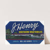J. Henry Brand Southern Vegetables Label (1930-1950)