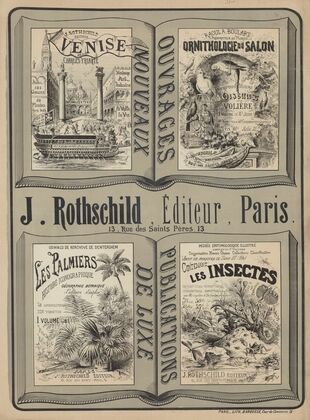J. Rothschild, éditeur, Paris. 13, rue des Saints Pères… Ouvrages nouveaux… Publications de luxe (1877)