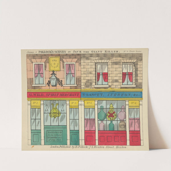 Jack and the Giant Killer, Scenes for a Toy Theater Pl.09 (1870–1890) by Benjamin Pollock