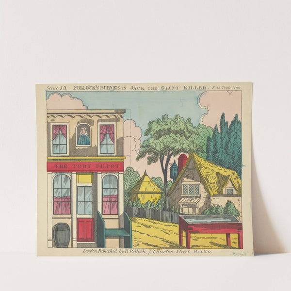 Jack and the Giant Killer, Scenes for a Toy Theater Pl.13 (1870–1890) by Benjamin Pollock