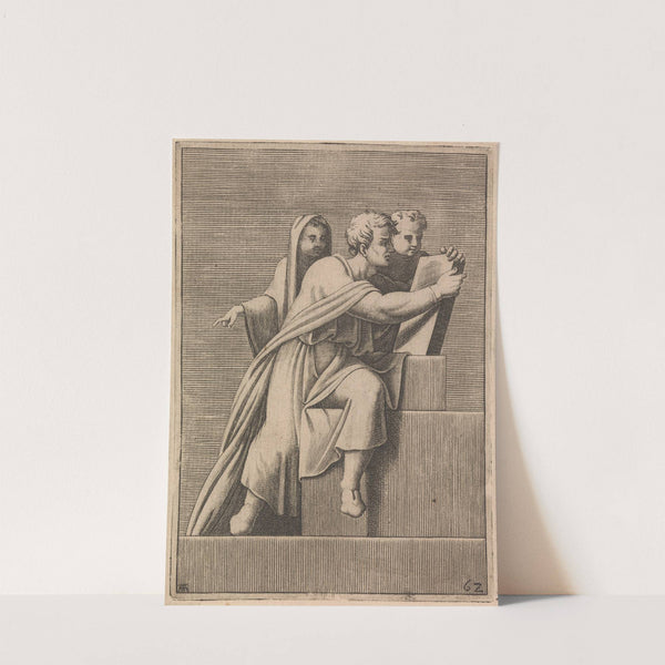 Jacob, Judah and Leah, Ancestors of Christ by Adamo Scultori