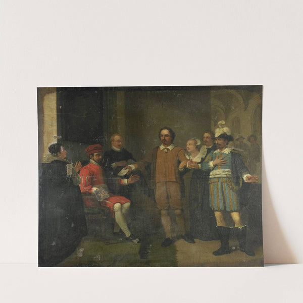 Jacob Simonsz de Rijk getting the Spanish Governor-General Requesens to Release Marnix van Sint Aldegonde, 1575 by Jan Willem Pieneman