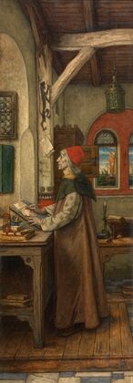Jacob van Maerlant Writing His Spieghel Historiael