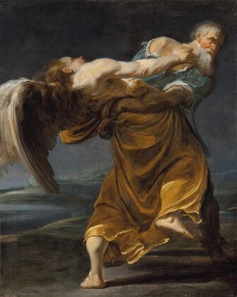 Jacob wrestling with the angel